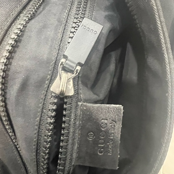 GUCCI Nylon Web Accent Interlocking GG Logo Messenger Bag - Picture 14 of 14